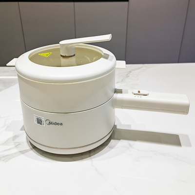 美的手柄式带蒸屉蒸煮一体锅