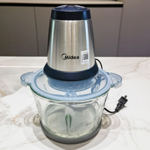 Midea LZ25Easy225绞肉机家用电动婴儿辅食机料理机高朋玻璃 美