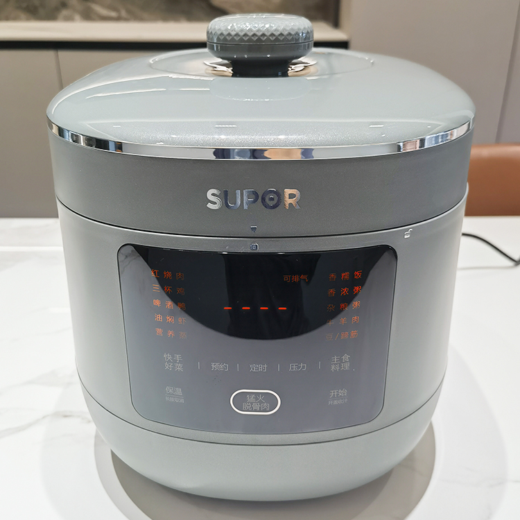 苏泊尔不锈钢0涂层6升猛火压力锅