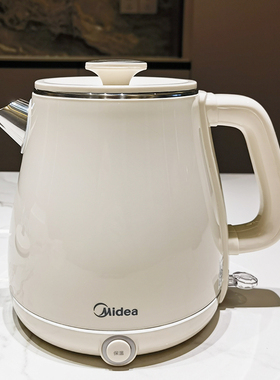 Midea/美的MK-SH60-Q电水壶西式复古设计一键保温大容量双层防烫