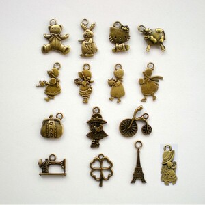 拉链片/头ZAKKA古铜小物立体合金拉链片吊坠挂饰 手工DIY辅料配件