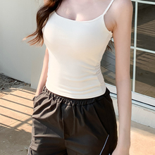 纯棉外穿绝美背心小吊带女2025夏季新款修身收腰显瘦辣妹独特上衣