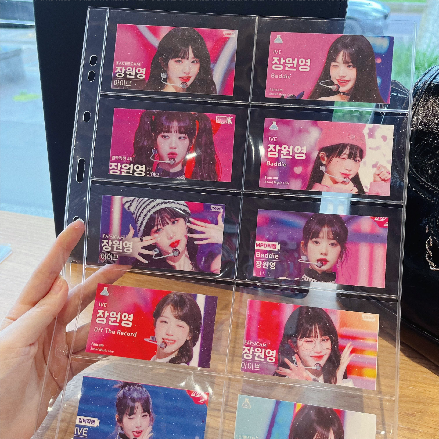 十宫格直拍封面小卡收纳页活页专辑卡页3寸拍立得加硬防掉卡kpop