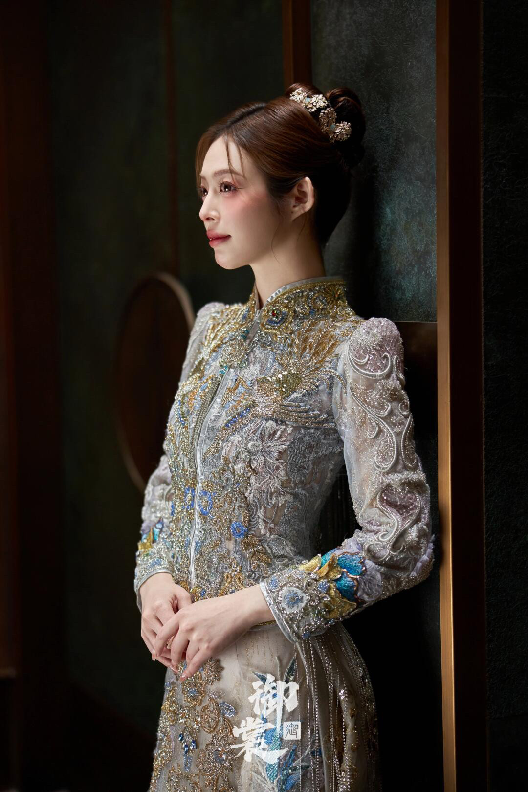 出租2025新款中式婚礼秀禾服重工奢华出阁高定嫁衣凤冠霞帔串珠