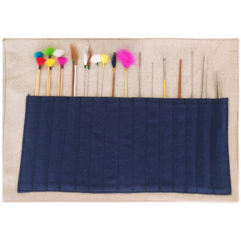 采耳工具套装布袋20件套掏耳朵工具梵猫定制可视掏耳勺鹅毛棒手灯