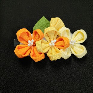 手工制作桂花和风汉服和服花朵头饰发夹边夹发夹～多色可选