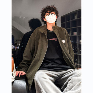 2026春季灯芯绒休闲外套男士潮流宽松情侣时尚百搭春秋款夹克上衣