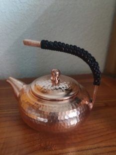 云南大理鹤庆丽江江川纯手工紫铜泡茶壶