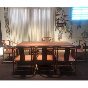 赞比亚血檀干泡茶桌八件套新中式实木茶桌椅组合客厅泡茶桌茶艺桌
