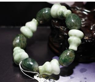 【奇钰轩】南阳独山玉 葫芦枣珠独山玉手链1655