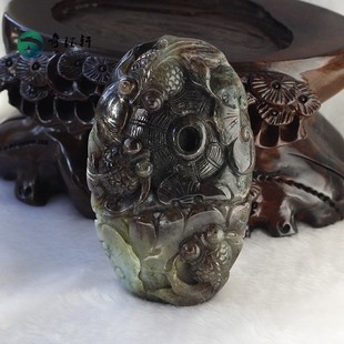 奇钰轩 南阳天然独山玉手把件 手件 金鱼 金玉满堂251002