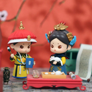 青壹坊盲盒灿若繁星颐和清梦吟系列古风手办摆件萌可爱少女心模型