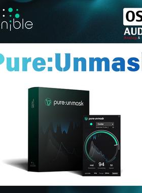 正版Sonible Pure:Unmask 智能音轨频段冲突与遮蔽修复插件