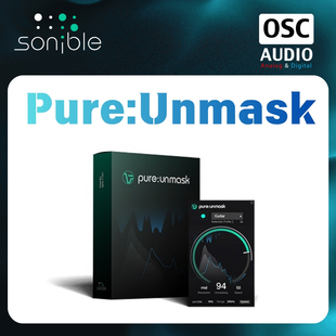 unmask pure 智能音轨频段冲突与遮蔽修复插件 Sonible 正版
