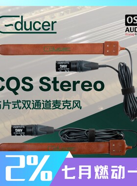 C-Ducer CQS 双通道立体声贴片式麦克风 专业原声乐器录音话筒
