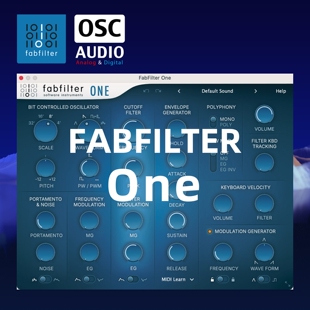 正版 FabFilter肥波 One 经典减法合成器 三振荡器 低音合成