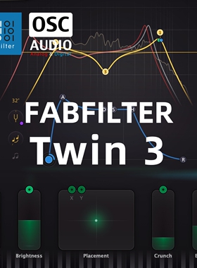 正版 FabFilter肥波 Twin 3 旗舰级合成器 波表模拟 强大调制