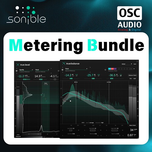正版 Sonible Metering Bundle 精准计量分析套装 频谱响度2合1