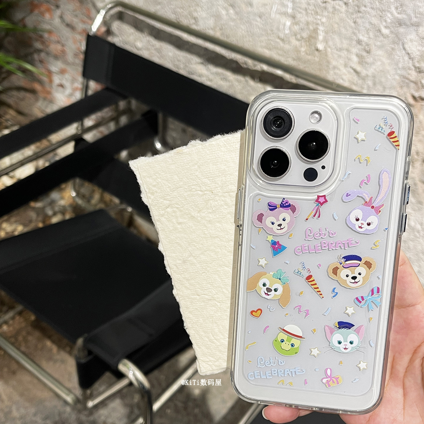 苹果1617透明亚克力达菲手机壳