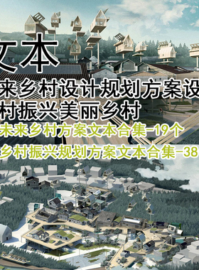 GH330-未来乡村设计规划方案设计 美丽乡村设计 典型未来乡村方案