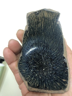 出土宋乌金兔毫建窑建盏古窑遗址残片千年历史