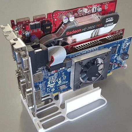 PCIe台机板卡收纳盒卡收纳座显卡收纳座声卡网卡收纳盒卡收纳盒