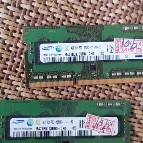 维修议价三星DDR3笔记本内存条 4GB 1Rx8 PC3-1280