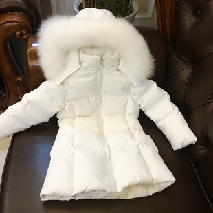 2025冬季新款女童装宝宝婴幼儿中大童加厚白鸭绒狐狸真毛领羽绒服