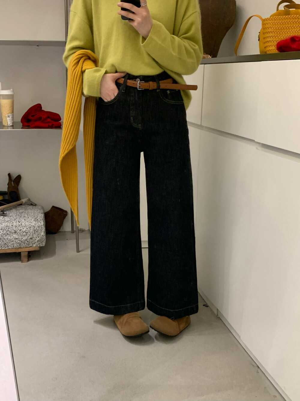 现货2025新款韩版宽松显瘦百搭高腰直筒牛仔裤女阔腿裤