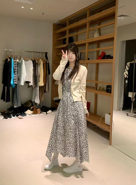 现货正品handwash2025淑女奶米色针织开衫