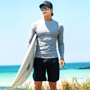 潜水服男士游泳衣套装速干防晒浮潜冲浪服大码男款泳装水母衣上衣