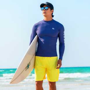 防晒速干潜水服男分体长袖 浮潜水母衣漂流保暖游泳衣女冲浪服 长裤