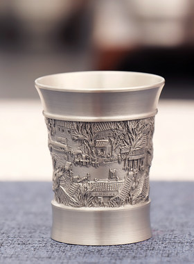 纯锡酒具酒杯茶杯生肖锡杯生日乔迁情侣礼物实用高档商务礼品个性