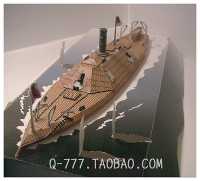 铁甲舰纸模型美国南北战争
