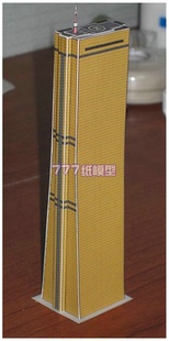 世界城市摩天楼系列12 办公楼高楼建筑沙盘 纸模型