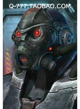 星际争霸starcraft 幽灵头盔 纸模型