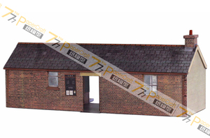 [777纸模型]01 火车站&货仓 OO HO N比例1:76 87 150火车建筑场n