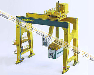 龙门吊起重机纸模型OO HO N比例1:76 87 64 52 150城镇建筑场景