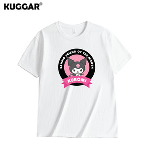 奇幻魔法melody联名T恤库洛米kurom动漫短袖衣服宽松半袖情侣男女