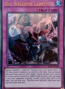 游戏王美英一刷 RA04-EN104 UR 欢迎大驾光临拉比丽斯 林斯迷宫ST