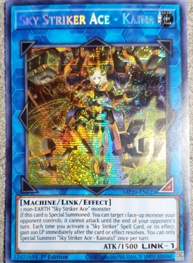 游戏王 美英一刷  欧版 MP20-EN023 SER 闪刀姬-魁奈 F4B DG3