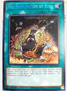 游戏王美英一刷RA01-EN055 SCR UR SR 仪式的事前准备 A5A  Rites