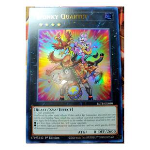 游戏王 美英一刷BLTR-EN040 UR 四兽层 摇晃乐师 CS2