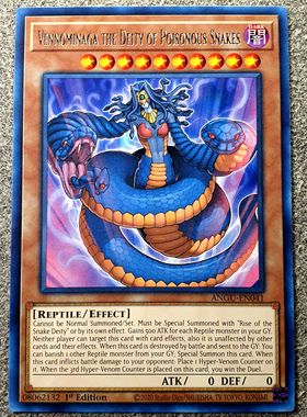 游戏王 美英一刷 ANGU-EN041 R  毒蛇神 维诺米纳迦  Y4C LJ2