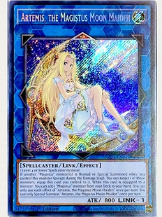 游戏王 美英一刷RA01-EN049 SCR 伟魔少女 圣魔之阿耳忒弥斯 P9A