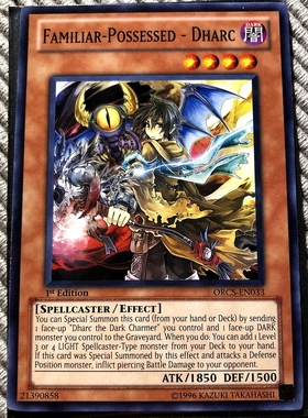 游戏王 美英一刷 ORCS-EN033 N 凭依装着-达克 A7B