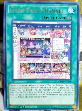 游戏王 美英一刷  GEIM-EN019  R 直播双子频道 HA1