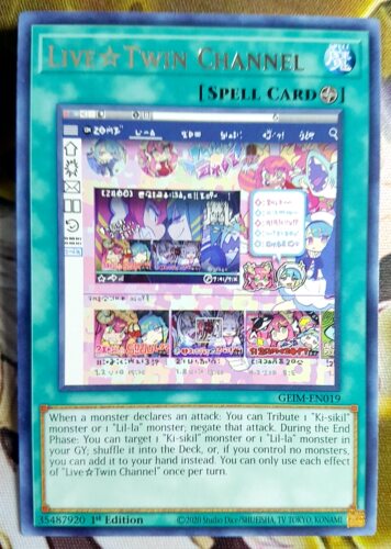 游戏王 美英一刷  GEIM-EN019  R 直播双子频道 HA1