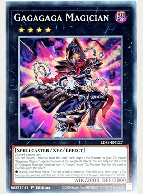 游戏王 美英一刷LDS3-EN127 N 我我我我魔术师 5R2 Gagagaga