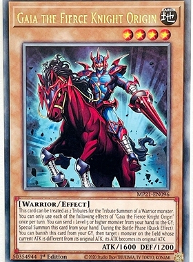 游戏王 美英一刷 MP21-EN096 R 暗黑骑士盖亚本源 BD1